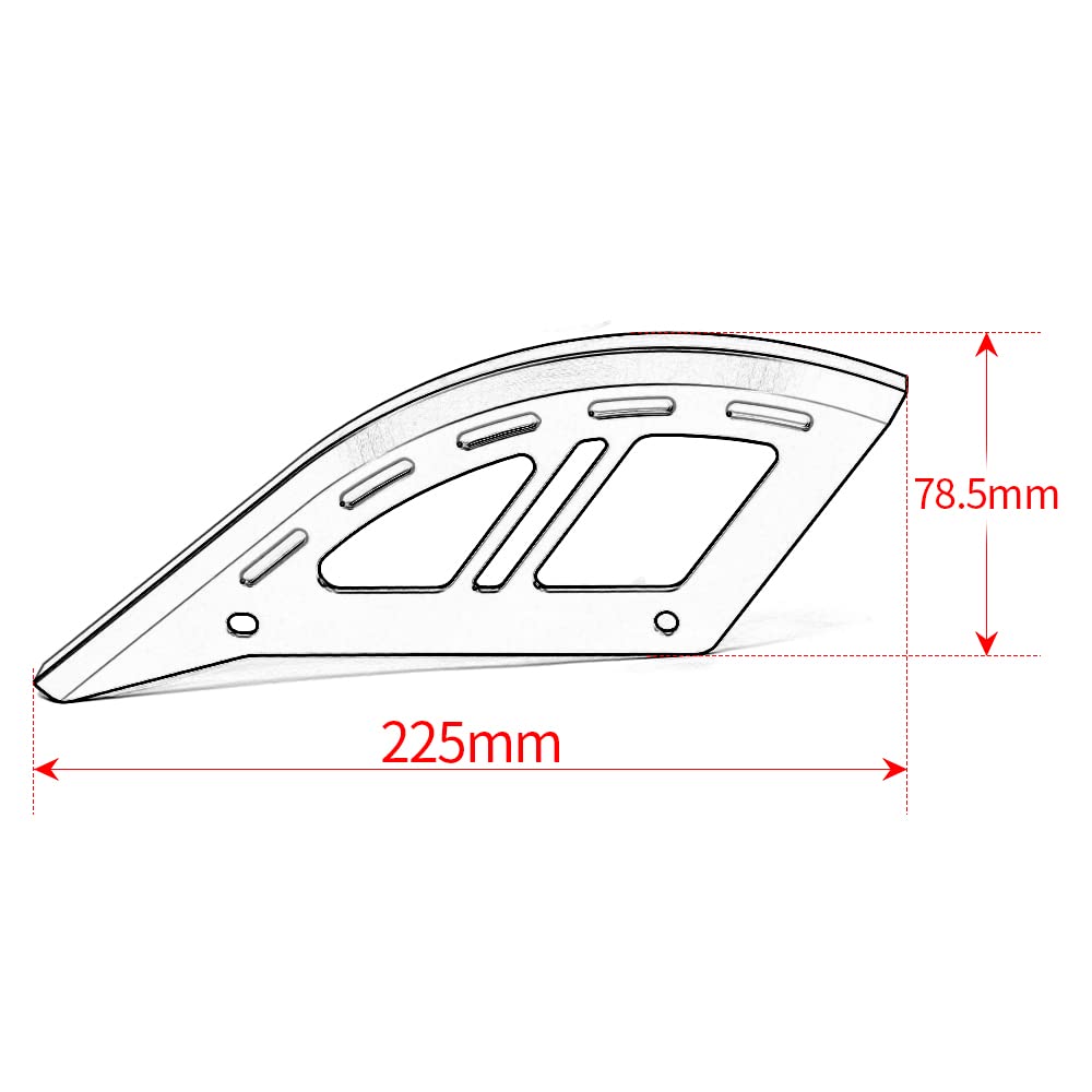 Modeer Pour Tmax560 Techmax Tmax530 DX/SX Toutes Années Moto CNC Disque de Frein Arrière Protection de Rotor Tmax 560 Tech Max Tmax 530 DX SX Accessoires (bleu-2)