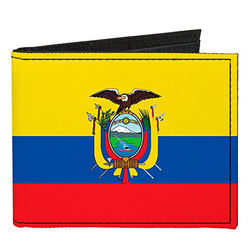 Buckle-Down Canvas Bi-fold Wallet-Ecuador Flag