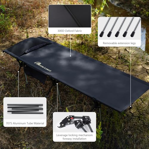 MOON LENCE Height Adjustable Camping Cot