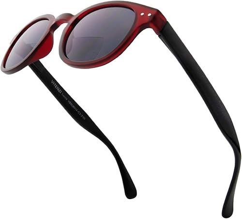 Miniatura 7 de VITENZI Gafas de sol bifocales para hombres y mujeres, gafas redondas de lectura tintadas con lectores - Lucca, M