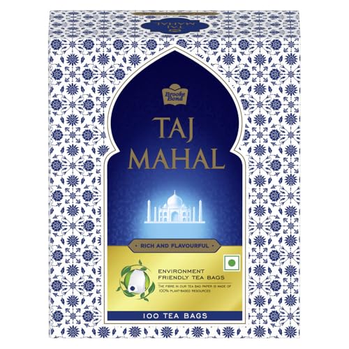 Taj Mahal Tea Bags 100 pcs|Rich and Flavourful Chai - Premium Lea...