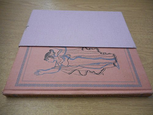 The Songs of Sappho B0032RIPTG Book Cover