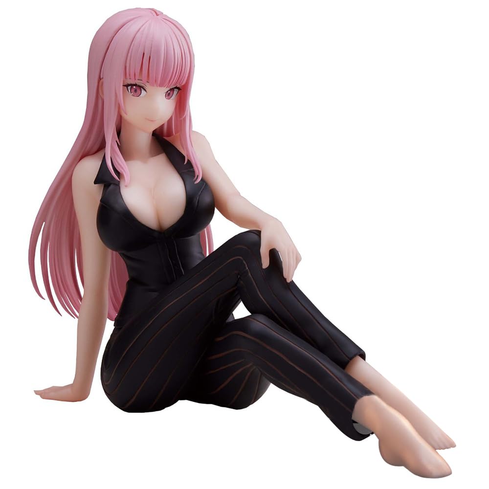 MABAIUDE Mori Calliope Figure Statue - 11cm Sitting Pose Anime Figurine Relax Time Version Mori Calliope Model Sculpture Collectible Desktop Ornament