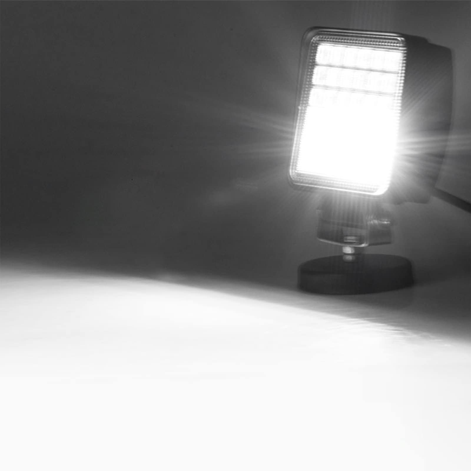 PICAA 10 pezzi 126W 4 Pollici Luce di Lavoro a LED Piazza Flood Spot Faro di Lavoro Fari Lampada Fuoristrada Luci Baccelli per Camion Trattore SUV UTV ATV 12-24V 6000K IP67