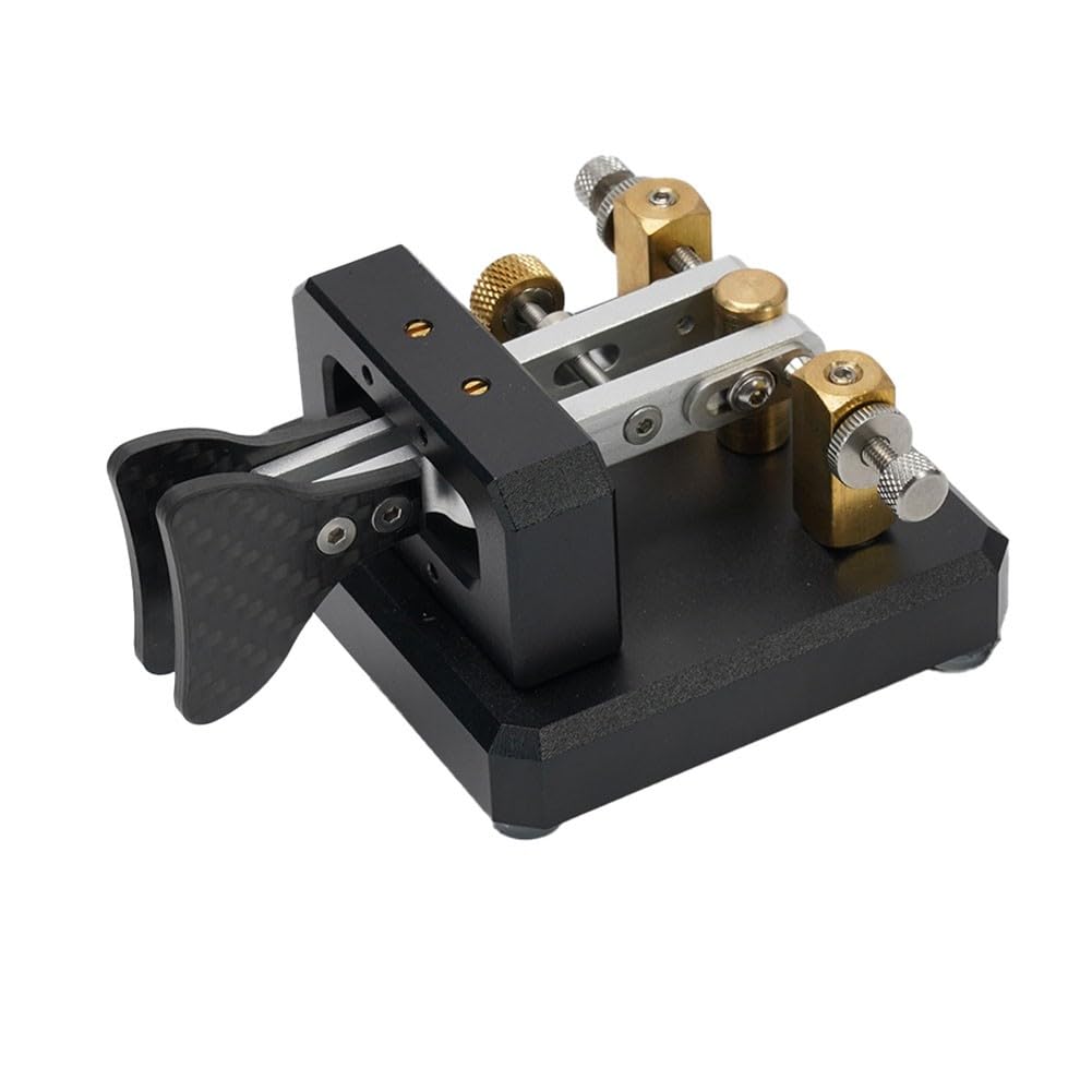 Automatico per Morse per Dual-Paddle Telegraph Key CW Trasmettitore, per Acciaio Inox Ottone Lega di Alluminio, Contatti Argento, Interfaccia Audio 3.5mm