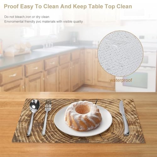 Set de table antidérapant en PVC lavable pour protéger la table des taches - 5