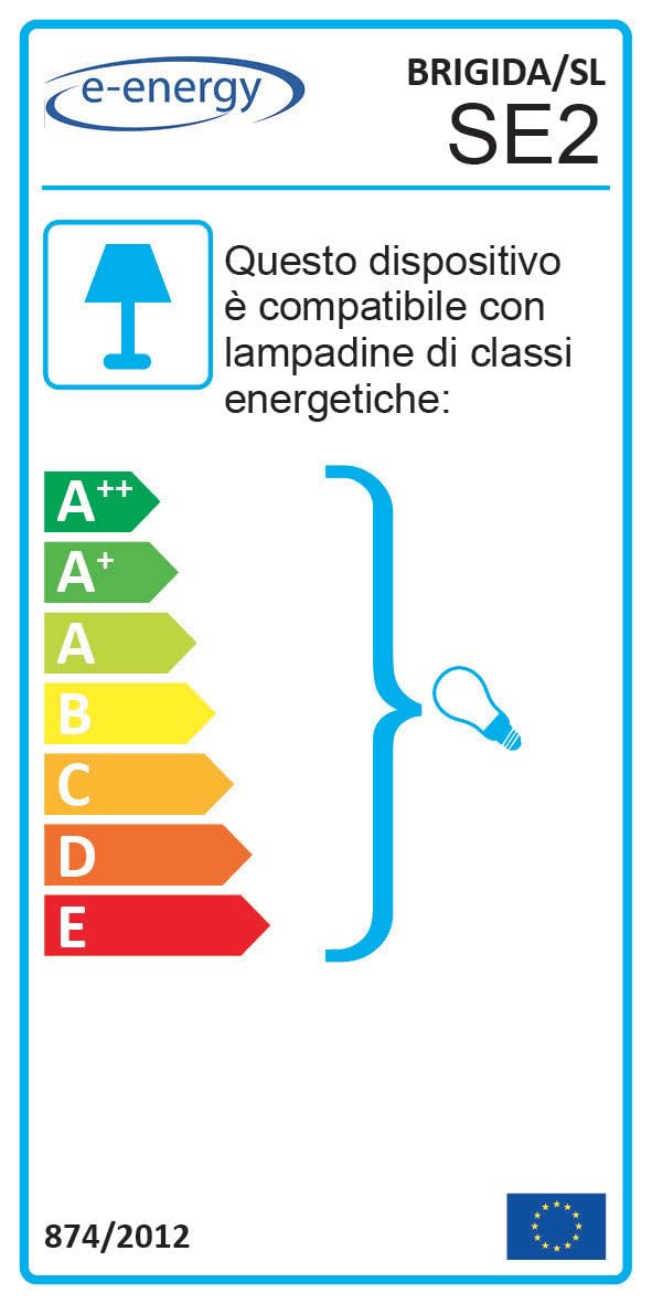 E-ENERGY Brigida Lampada Saliscendi da Soffitto per Cucina in Vetro Moderna Attacco E27 1 Luce 50cm Made in Italy
