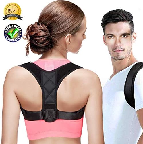 Posture Corrector Spinal Support - Physical Therapy Posture Brace for Men or Women - Back, Shoulder, and Neck Pain Relief - Posture Trainer