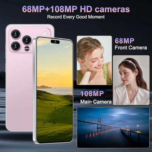 Image of 17PM Smartphone: Snapdragon 8 Gen 3, 12GB RAM + 512GB Storage, 7000mAh Battery, 6.99-inch Display, 68MP+108MP Camera, Android 15, 5G, Dual SIM - Superior (Pink)