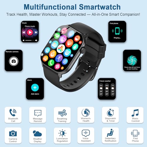 Smart Watch for Men Women(Answer/Make Calls), 1.95"HD 2025 New Smartwatches with Heart Rate/Sleep Monitor/Pedometer, Fitness Tracker 113+ Sport Mode IP68 Waterproof Running Watch for Android iOS - Image 6