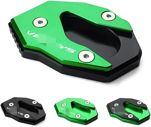 Miniatura 2 de ZARETA Motorcycle Side Bracket Motorcycle Kickstand Foot Side Stand Extension Pad Enlarge Plate for Kawasaki V-ER-SYS X300 300 V-ER-SYS X250 1000