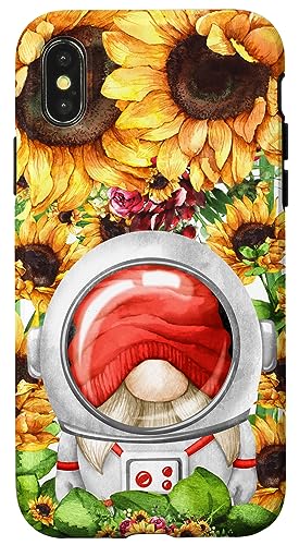 Novelty Sunflower Accessories For Men And Girls Who Loves Hanging With My Gnomies. Cute Astronaut Gnome In Space Suit Costume With Helmet. Sunflower Themed Gnome Stuff For Family.