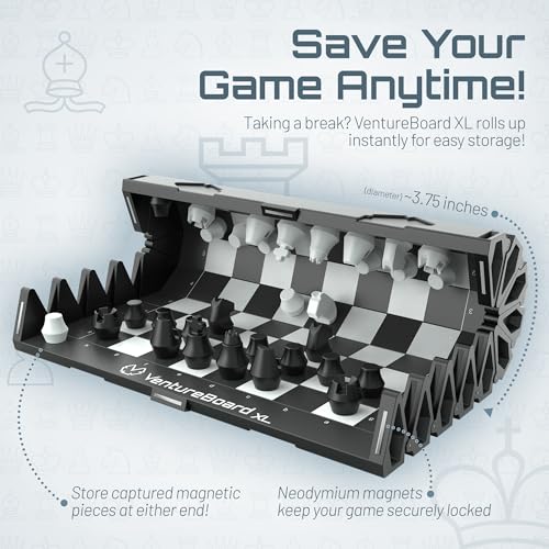 VENTUREBOARD XL Juego de Ajedrez Magnético Plegable miniatura 3