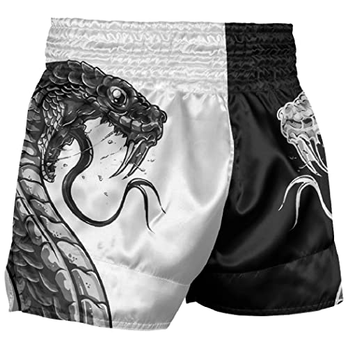 Short De Combat Venum Muay Thai - Taille 33, Noir Et Blanc, Occasion, Pour MMA/Boxe