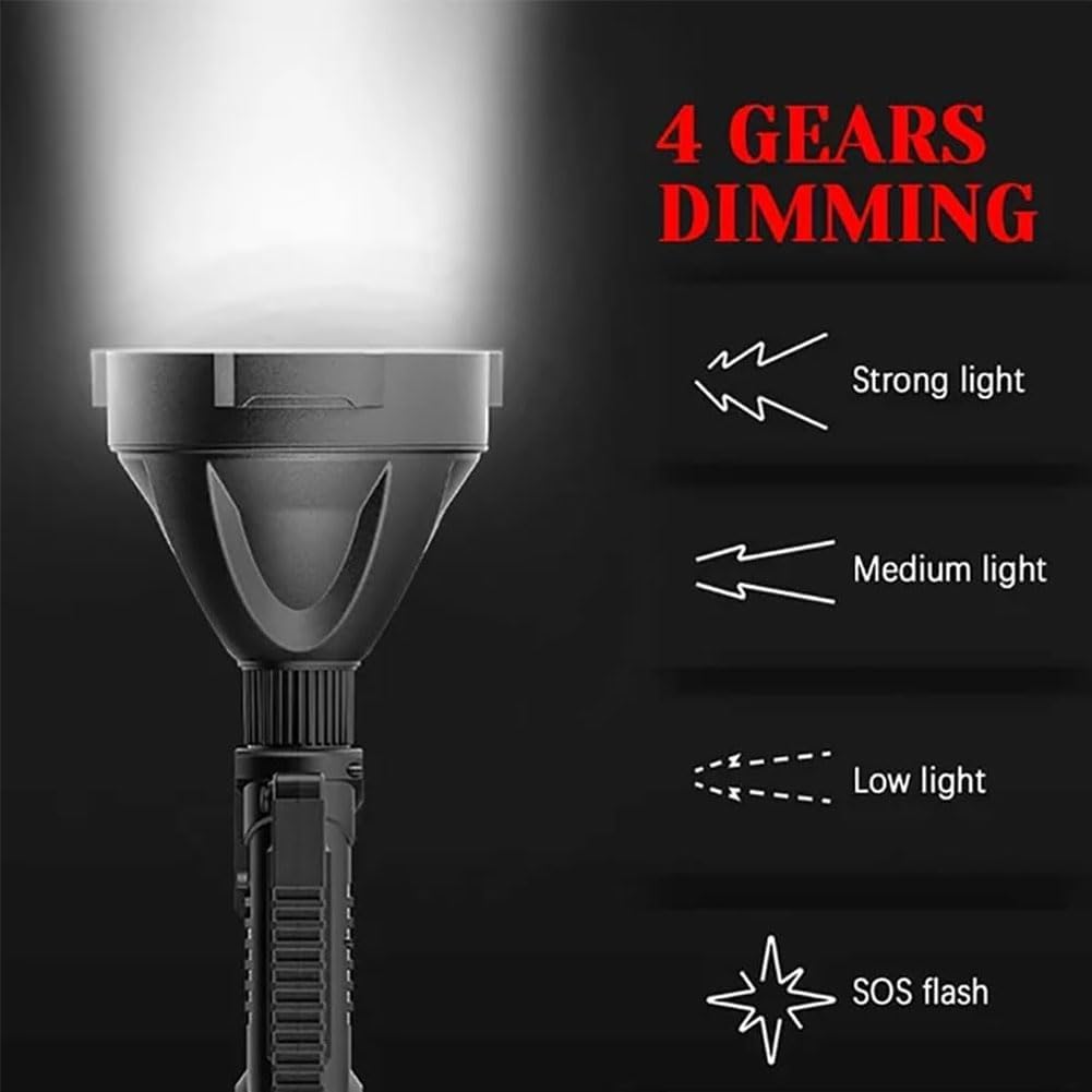 MS32 Flashlight charging a smartphone via its USB output port
