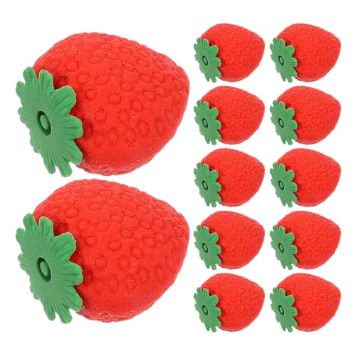 Gomme pour écrire sans bavure Hemobllo en lot de 100 mini fraises contre les traces