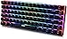 immagine 5UrChoiceLtd Ajazz AK33 Tastiera da Gioco Meccanica Anti-Ghosting Tastiera USB ergonomica con 82 Tasti Interruttore Nero retroilluminato a LED RGB (Interruttore Nero, LED RGB)