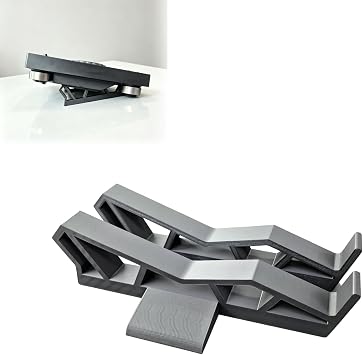 DJ Controller Stand Compatible with Pioneer DJ XDJ-RX3 Controller, Elevated Desktop Mixer Stand Riser with Cable Management Space, Ergonomic Setup Platform for DJ Mixing Workspace