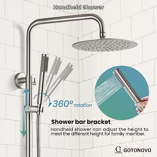Gotonovo Outdoor Shower Faucet SUS304 Shower Fixture