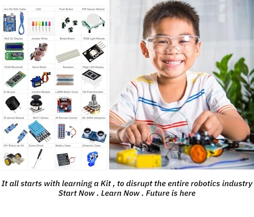 Image of The Ultimate Starter Kit for UNO R3 Development Board | Recommended Video Courses Inside | with Most Vital Components and sensors | (PRO)