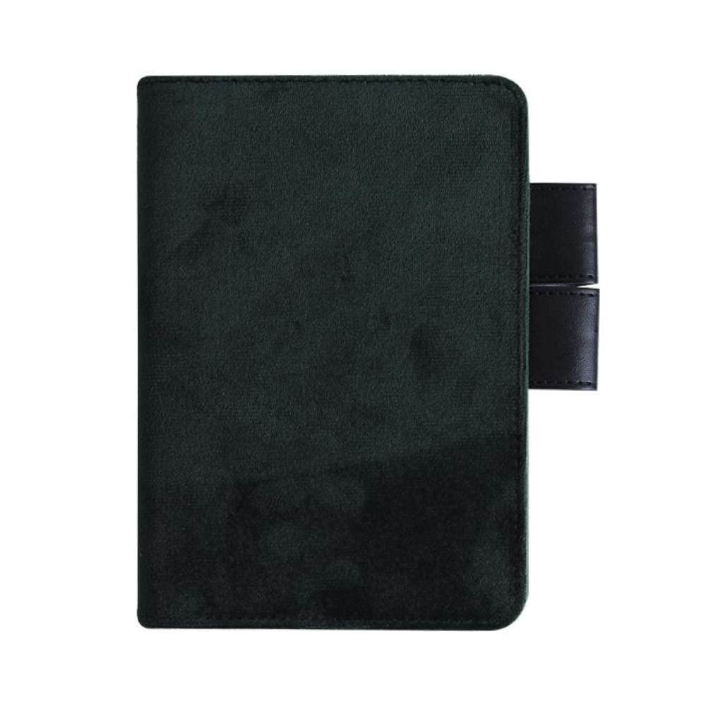 A5 A6 Planificador Cubierta de libro Tela Cuaderno de arte Diario del estudiante Papelería escolar,Verde oscuro,A5