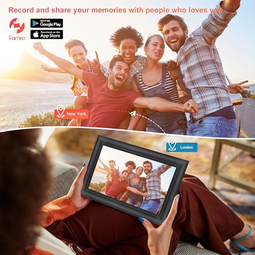 WiFi-Digital-Picture-FrameBuilt-in-32GB-Memory-101-Inch-1280×800-IPS-Touch-Screen-Photo-Frames-Auto-Rotate-Share-PhotosVideos-from-Anywhere-Instantly-via-Free-Frameo-App-Best-Gift WiFi Digital Picture FrameBuilt in 32GB Memory 101 Inch 1280×800 IPS Touch Screen Photo Frames Auto Rotate Share PhotosVideos from Anywhere Instantly via Free Frameo App Best Gift