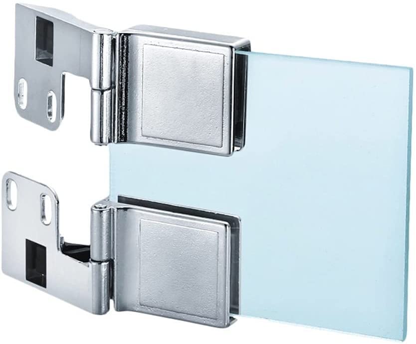 Charnières en verre pour portes d'armoires en bois, quincaillerie meuble 2x