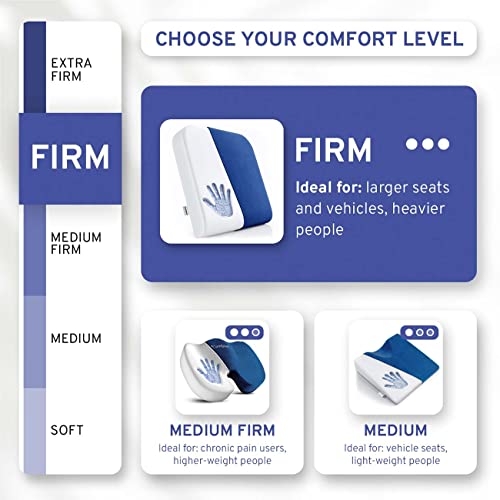 Comfysure Extra Large Wheelchair Seat Cushion - Firm Memory Foam Chair Pad For Wheelchair, Recliner, Office, Car & Bariatric Overweight Users 19”X17”X3” #TOP5