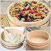 PZHANGZVH Wooden Hangiri Sushi Rice Bowl Japanese Sushi Oke Sushi Rice Mixing Tub for Sushi Restaurant Kitchen Copper Bands 39x9cm (27x7.5cm)