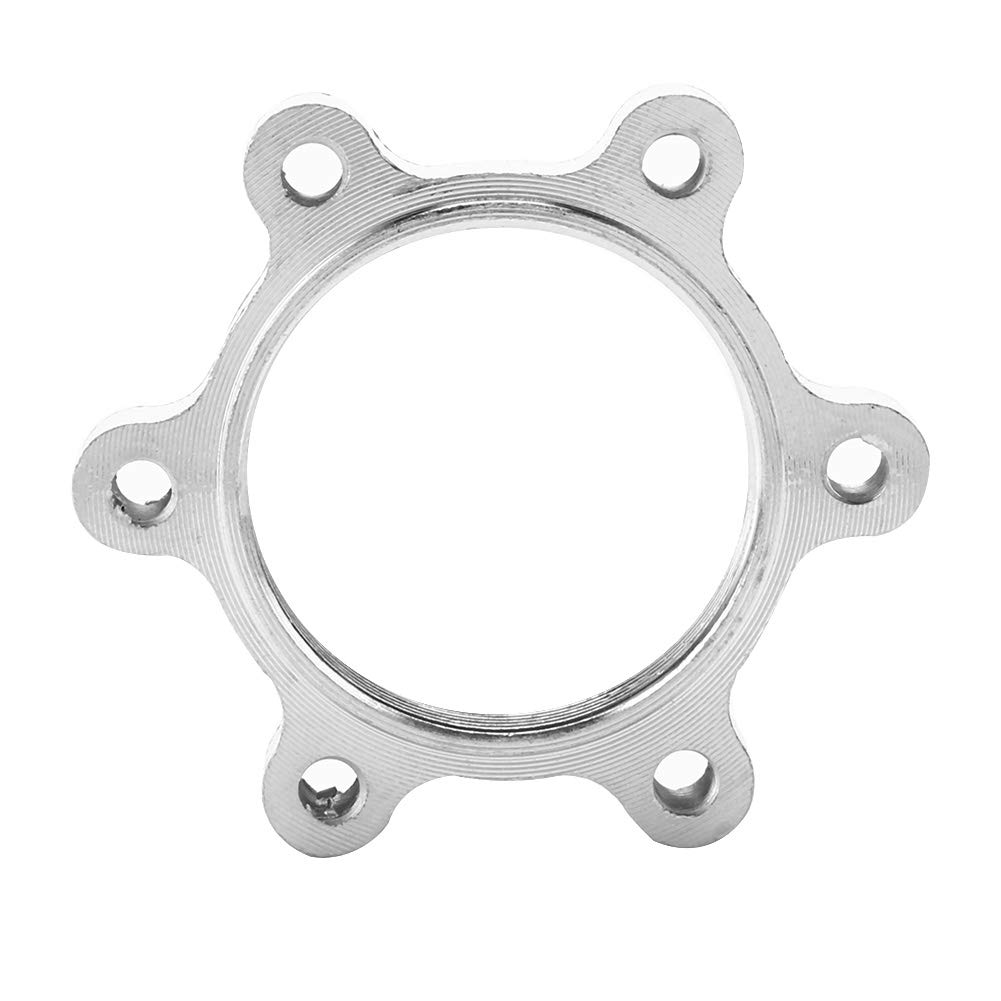 Adapter hamulca tarczowego adapter piasty rowerowej ze stopu, 10 sztuk 44mm/48mm 6 śrub ycle ze stopu aluminium piasty gwintowane wolnobiegiem dysk rowerowy hamulec tarczowy wirnika adaptera kołnierza część zamienna (48 MM)