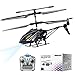 Helicóptero de Control Remoto con Giroscopio y Luces LED de 2,4G, Helicóptero de Altitud Fija de 3,5 Canales, Despegue/Aterrizaje con un botón, Drone para Interiores, Niños y Adultos de Regalo, Negro