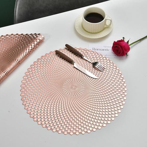 Set de table rond PVC resistant usure pour proteger table en bois - 2