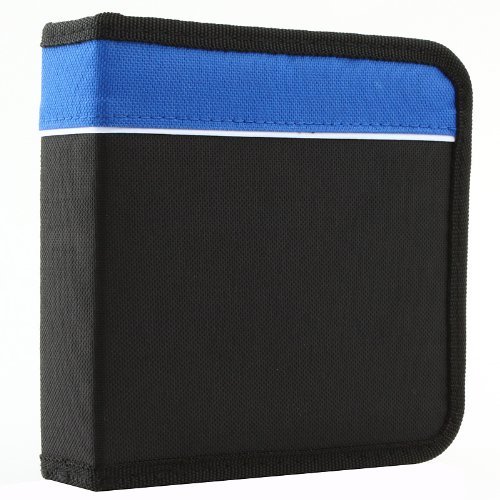 48 DISC Capacity CD Wallet for CD, DVD, Blu-Ray Media Storage, Nylon CD Holder, (Color: Assorted)
