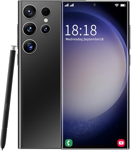 Teléfonos celulares desbloqueados 5G, 6G+256GB Dual Sim Teléfono móvil, C23 Ultra Smartphone desbloqueado, pantalla de 6.8 pulgadas Android 13.0