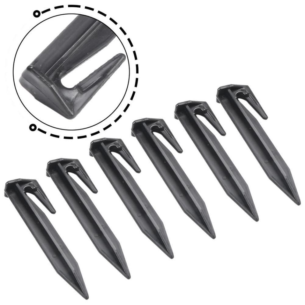 Clavijas de límite para cortacésped, 100 Uds., para Anclaje de Cables de Robot cortacésped, estacas de plástico para césped compatibles con diámetro de 0, 1, 3 y 8mm