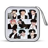 Snowman 目黒蓮 CDケース パッケージ保護 大容量 手提げ袋を持つ プラスチック CDを保存します 箱を整理する プレゼント ポータブル DVDケース