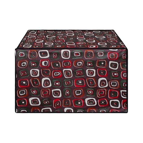 Image of DREAM KING Stylish Design & Printed Microwave Oven Cover Full Closure |waterproof & Dustproof Oven Cover Suitable for All Models - Multicolour SA65