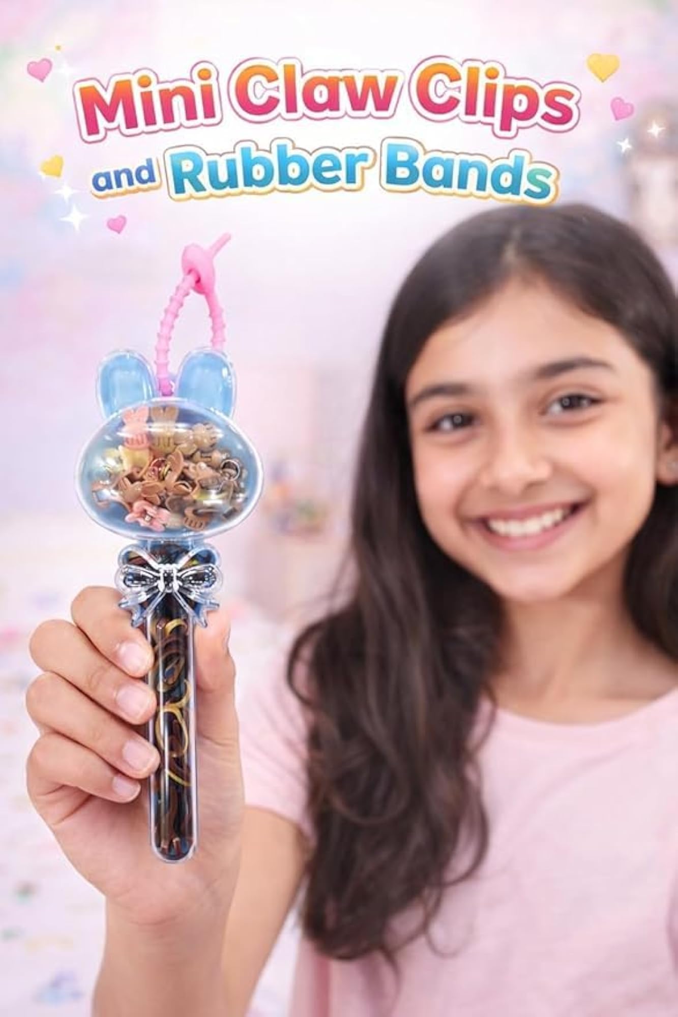 Bunny Hair Accessories Organiser Wand for Girls
