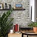 LKXHarleya 3D Stone Brick Pattern Wallpaper, 236.22