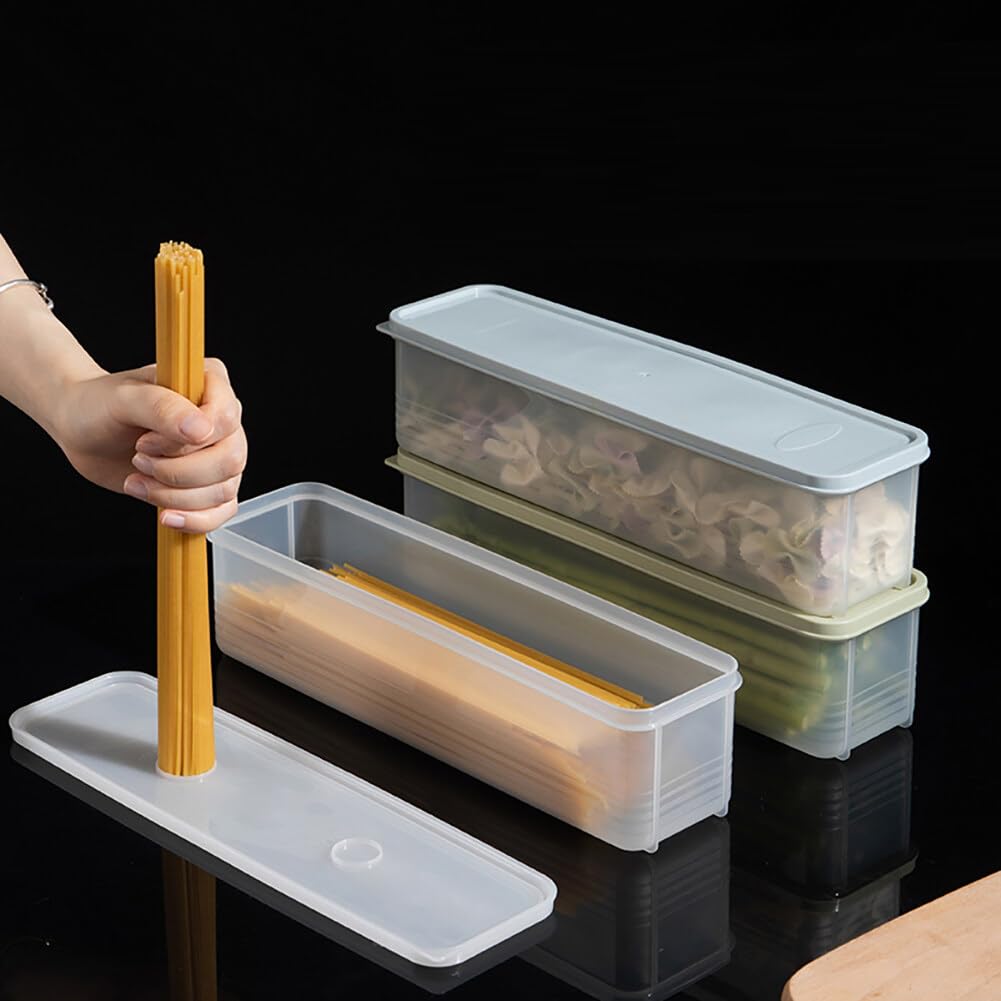 Mothinessto Boîtes De Rangement Pour Pâtes Hermétiques Avec Couvercles, Contenants Pour Nourriture Au Frigo, Plastic Spaghetti - Maison