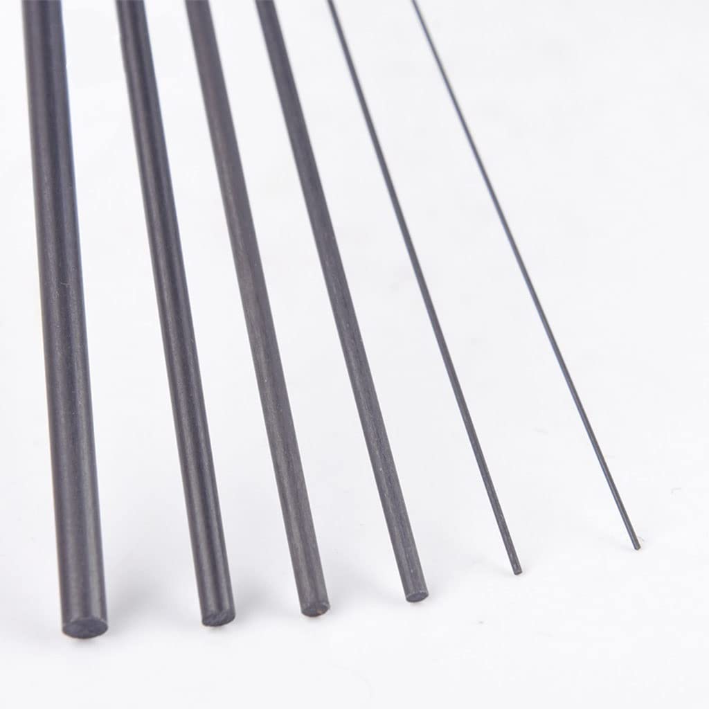 16 sztuk prętów z włókna węglowego do samolotu RC DIY Craft, matowy słupek 1mm(2x400mm)