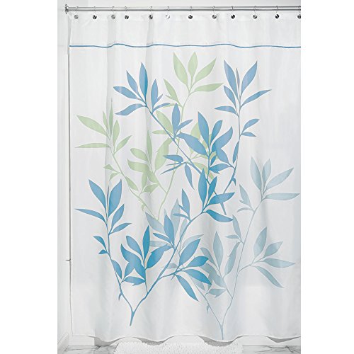 InterDesign 35653 Leaves Fabric Shower Curtain - Stall, 54
