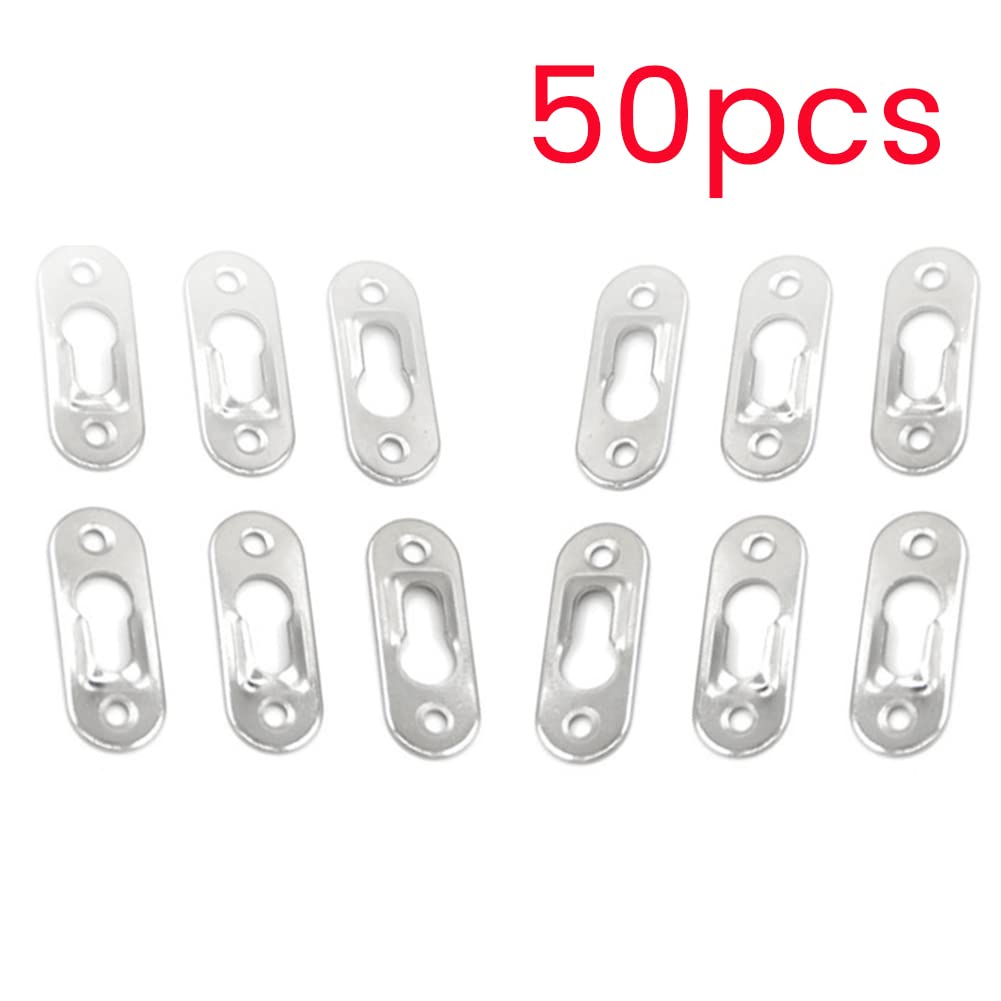 Set 50 Clip A Molla In Ferro Per Appendere Quadri Ciieeo | Senza Bordi, Robuste E Lucide | Per Cornici, Tele E Stampanti 3D | Ganci Riutilizzabili - 2