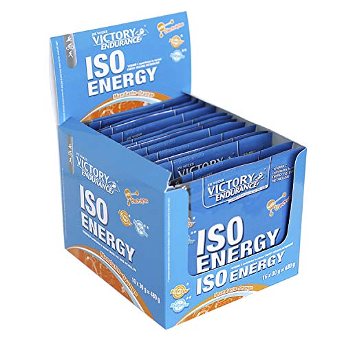 Victory Endurance Iso Energy Naranja-Mandarina 16 sobres de 30g. Rápida energía e hidratación.Con extra de Sales minerales y enriquecido con Vitamina C