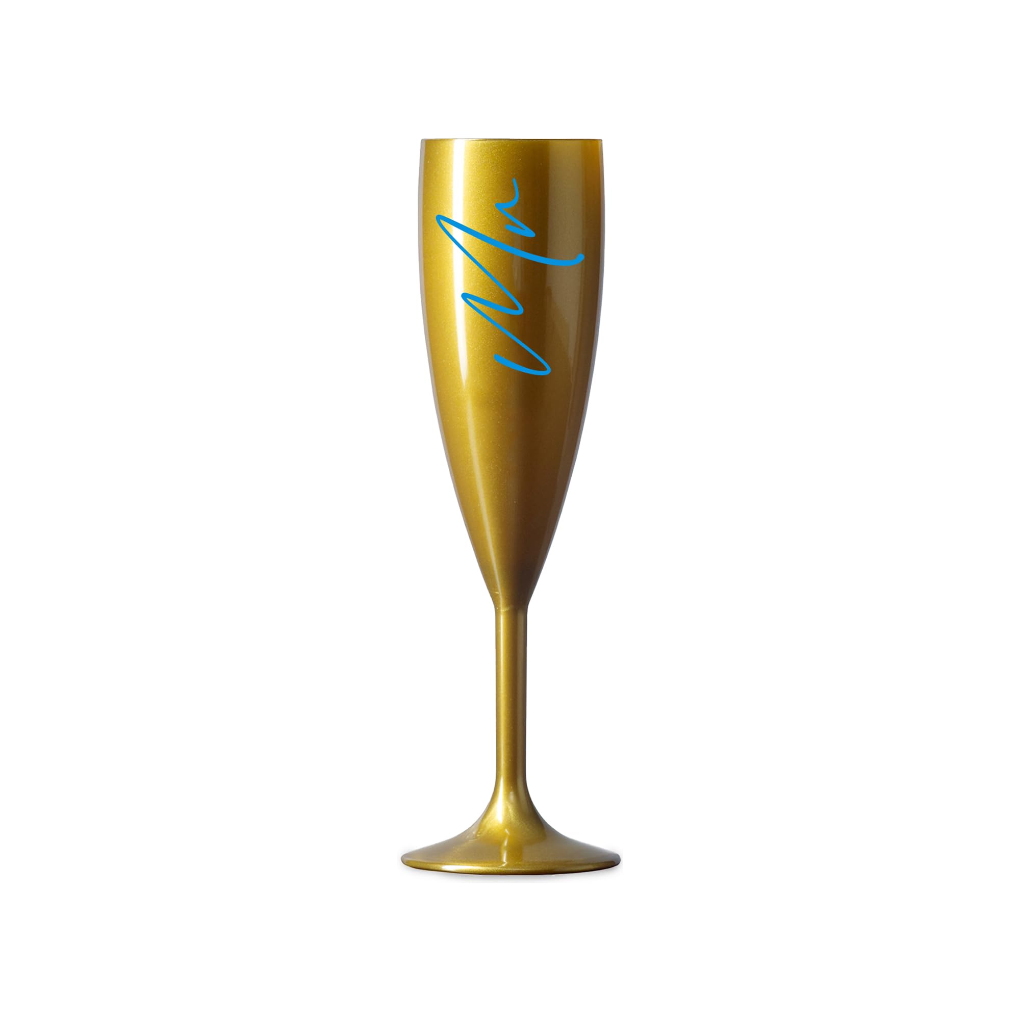 Print Maniacs Champagne Premium Gold Flute Glass Bride Groom Mr Mrs Wedding Maid Honour Wine Cocktail Prosecco Celebrations Gift (Blue, Mr)