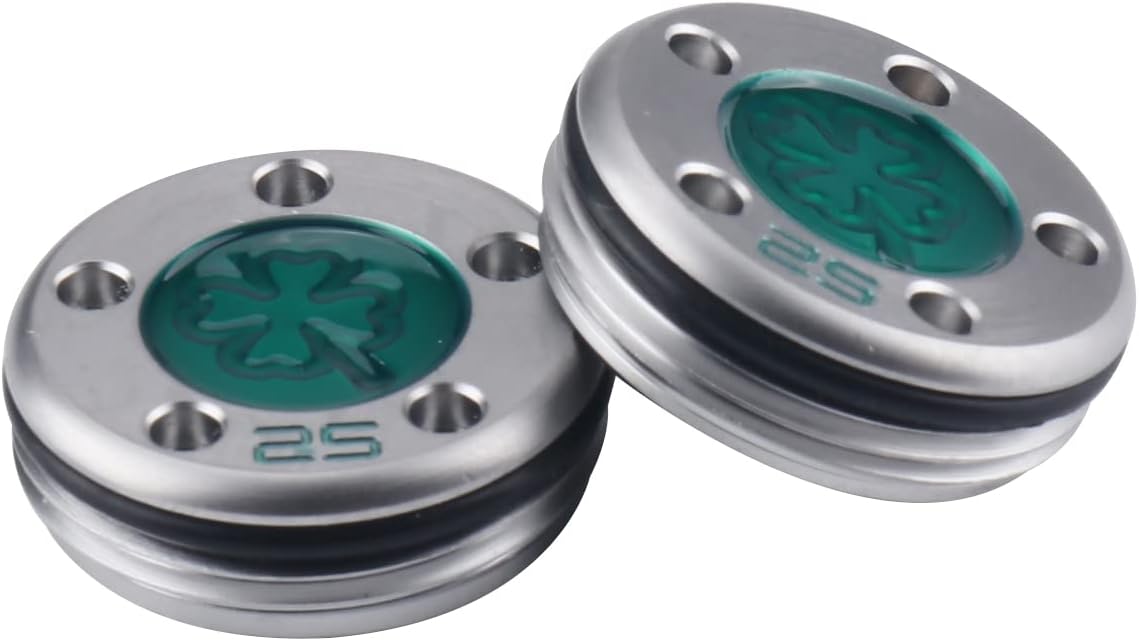 SEACLOUD Golf Custom Putter Screws Weights Green Lucky Four-Leaf 2PCS(5g 10g 15g 20g 25g 30g 35g 40g 45g) Compatible with Titleist Scotty Cameron Golf Club Heads Putters Newport