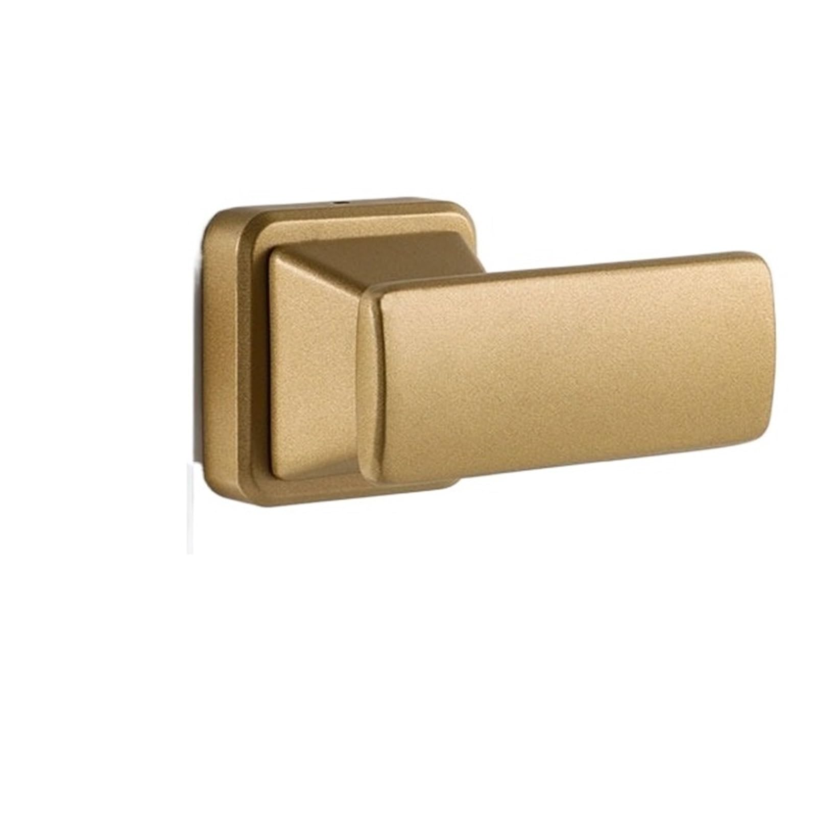 Poignée de porte anti-retour dorée avec serrure latérale simple pour chambre
