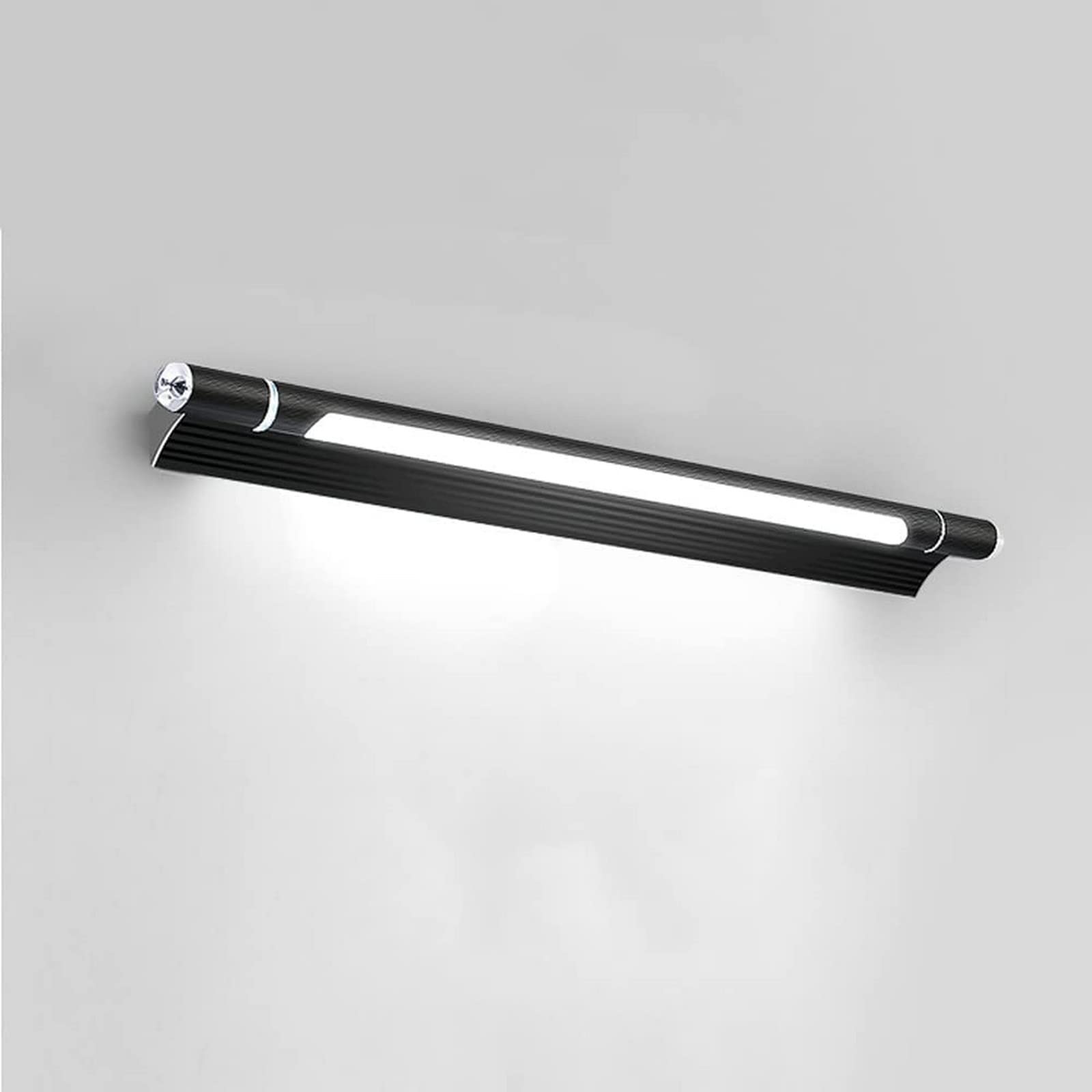 Lampe de miroir réglable noire de 53cm pour l'éclairage de salle de bain moderne