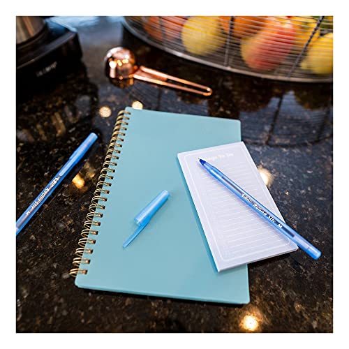 Image of BIC Round Stic Xtra Life Ballpoint Pen, Medium Point (1.0mm), Blue, Flexible Round Barrel For Writing Comfort, 240-Count