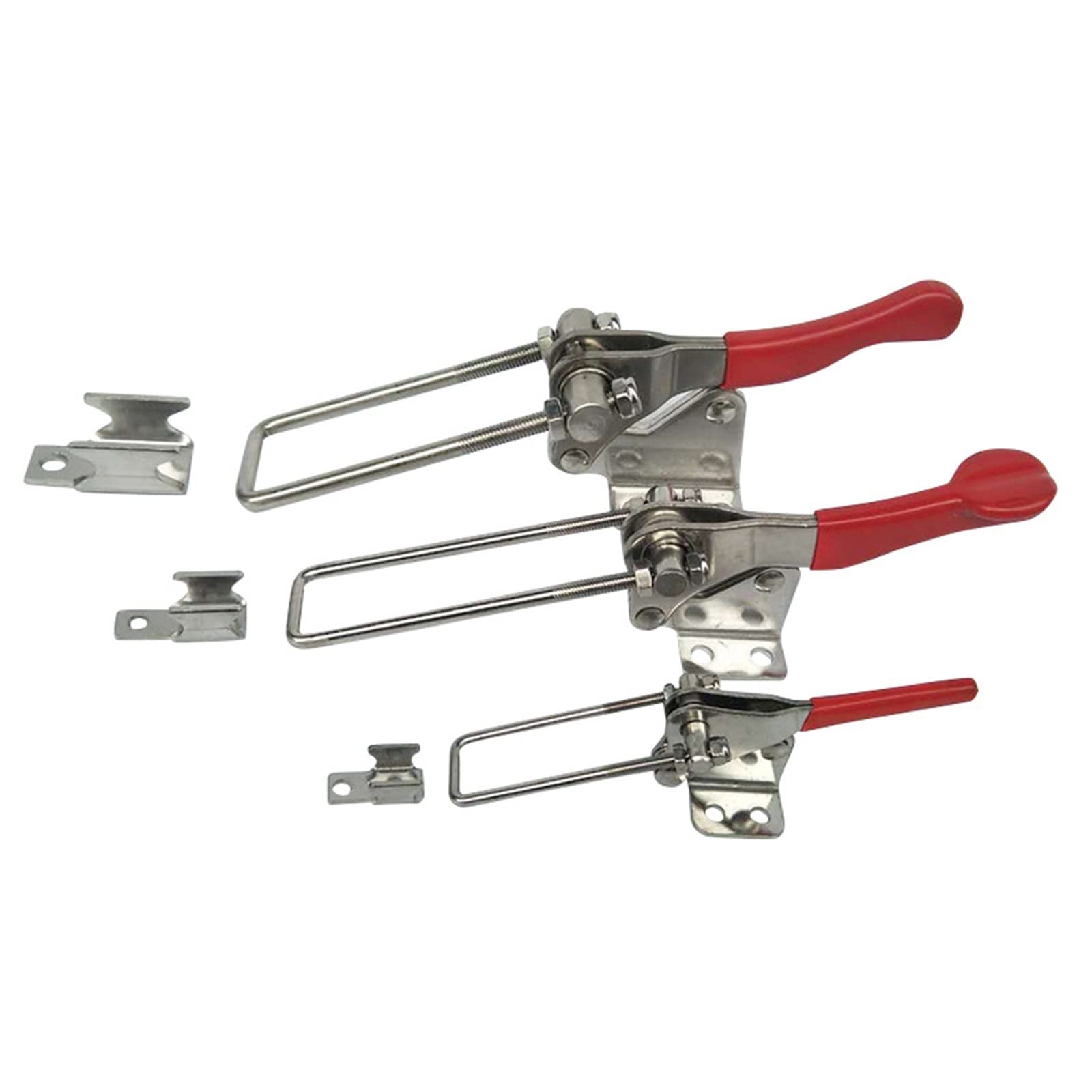 NVSFZGIYG Latch Lock Quick Release Clamp Stainless Adjustable Metal Anti-Slip Toggle Catch Clasp for Woodworking Press Clamps